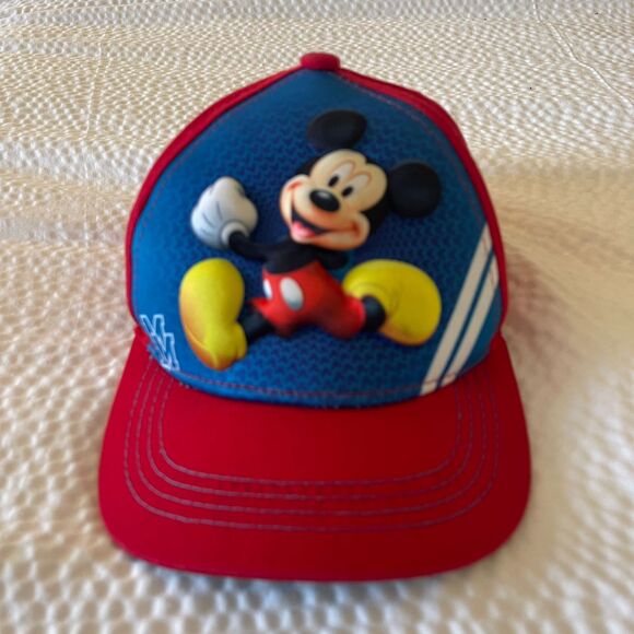 Disnep Boys Kids Mickey Mouse 3D Pop Hat Red Blue Baseball Cap - Picture 5 of 8